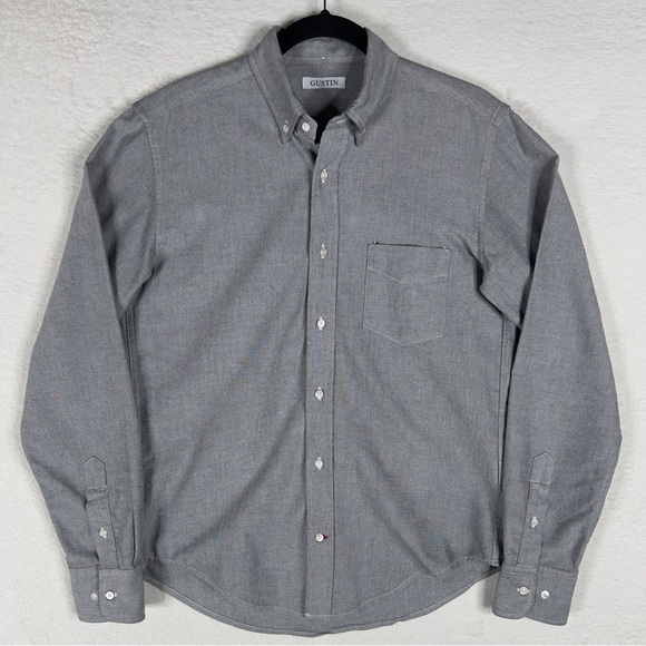 Gustin Other - Gustin Japan Charcoal Oxford Button Down Shirt Men's Medium Long Sleeve Preppy